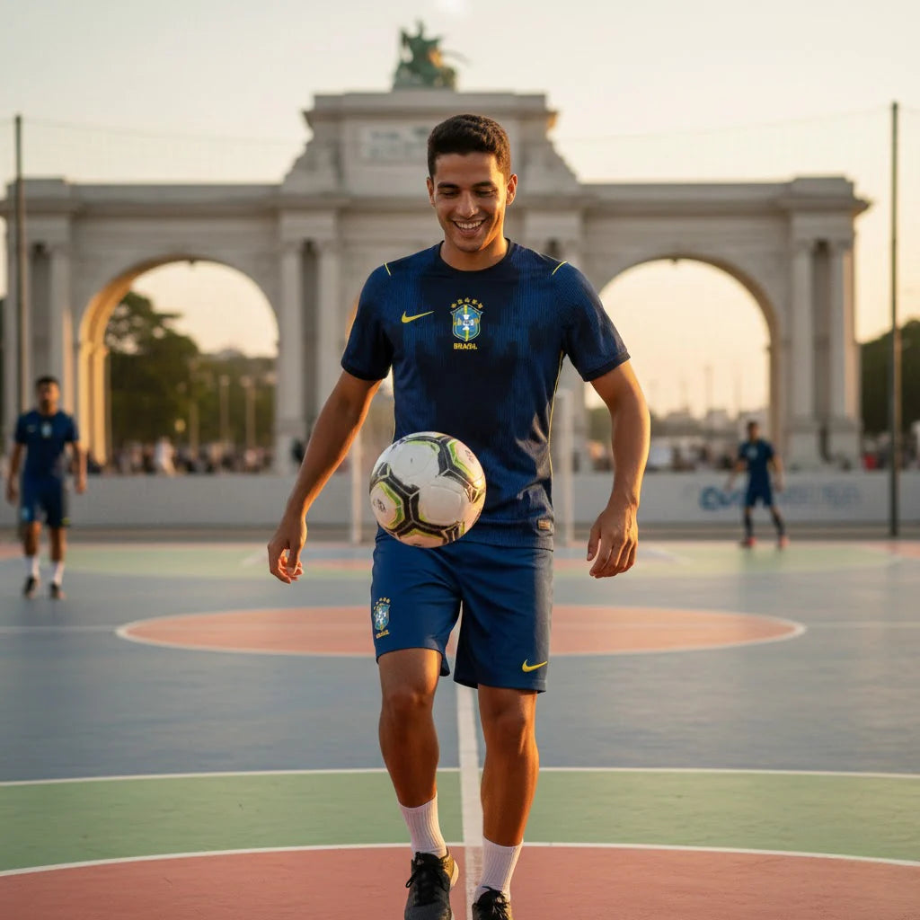 (Compre 1 Leve 2) Camisa Oficial Brasil Copa do Mundo 2026 II – Azul (Unissex)