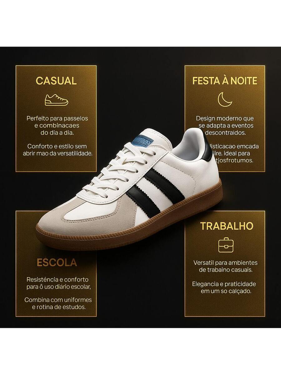 Tênis Unissex Casual Confortável Leve Urbana Moderna Plataforma