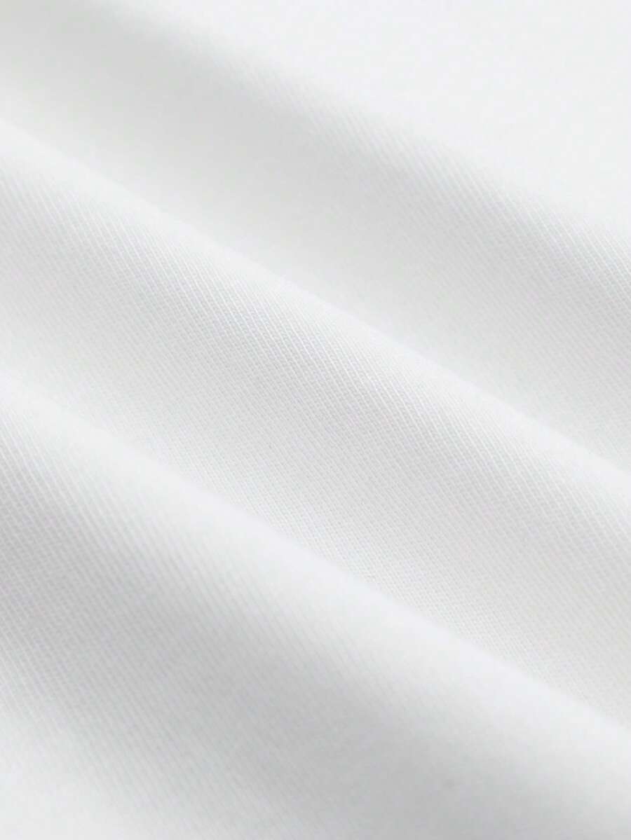 Tiny Spark Men's Letter Print Casual Short Sleeve T-Shirt For Daily Wear, Summer, Emo