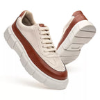 Tenis Oversized H.Boss Melburk Sneaker Masculino - Caramelo/Nude | Atria Shoes